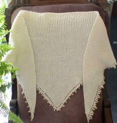 Beaded Picot Shawl