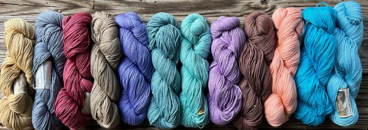 Southern Bales Organic Cotton Hand Dyed Colors