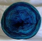 Blue Green Long Run Colorway Heather Fingering